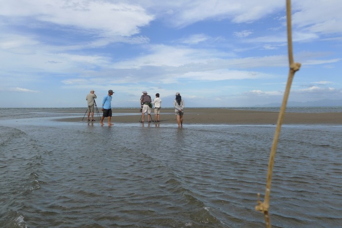The sandbar at the mouth of the Ilog River. Photo by Christian Perez.
